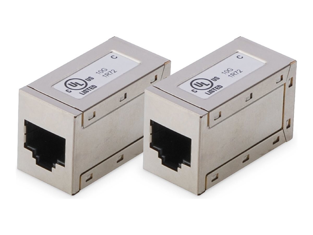 DIGITUS Cat 6 modulare Kupplung geschirmt 2 Stk. Rete CAT 6 AT-AG-8-8-C6S-2