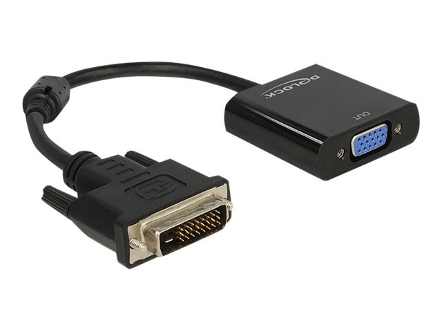 Delock 0.16m DVI-D/VGA 0,245 m DVI-D VGA (D-Sub) Maschio Femmina 1920 65658