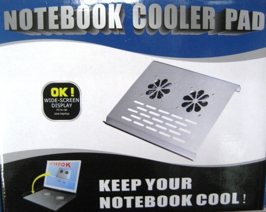 *Zs- Cooling Pad Dissipatore di Calore con Doppia Ventola universale per Noteboo