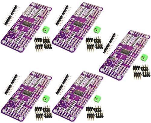 TECNOIOT 5pcs PCA9685 16 Channel 12 bit PWM Servo Driver I2C Interface (F0I)