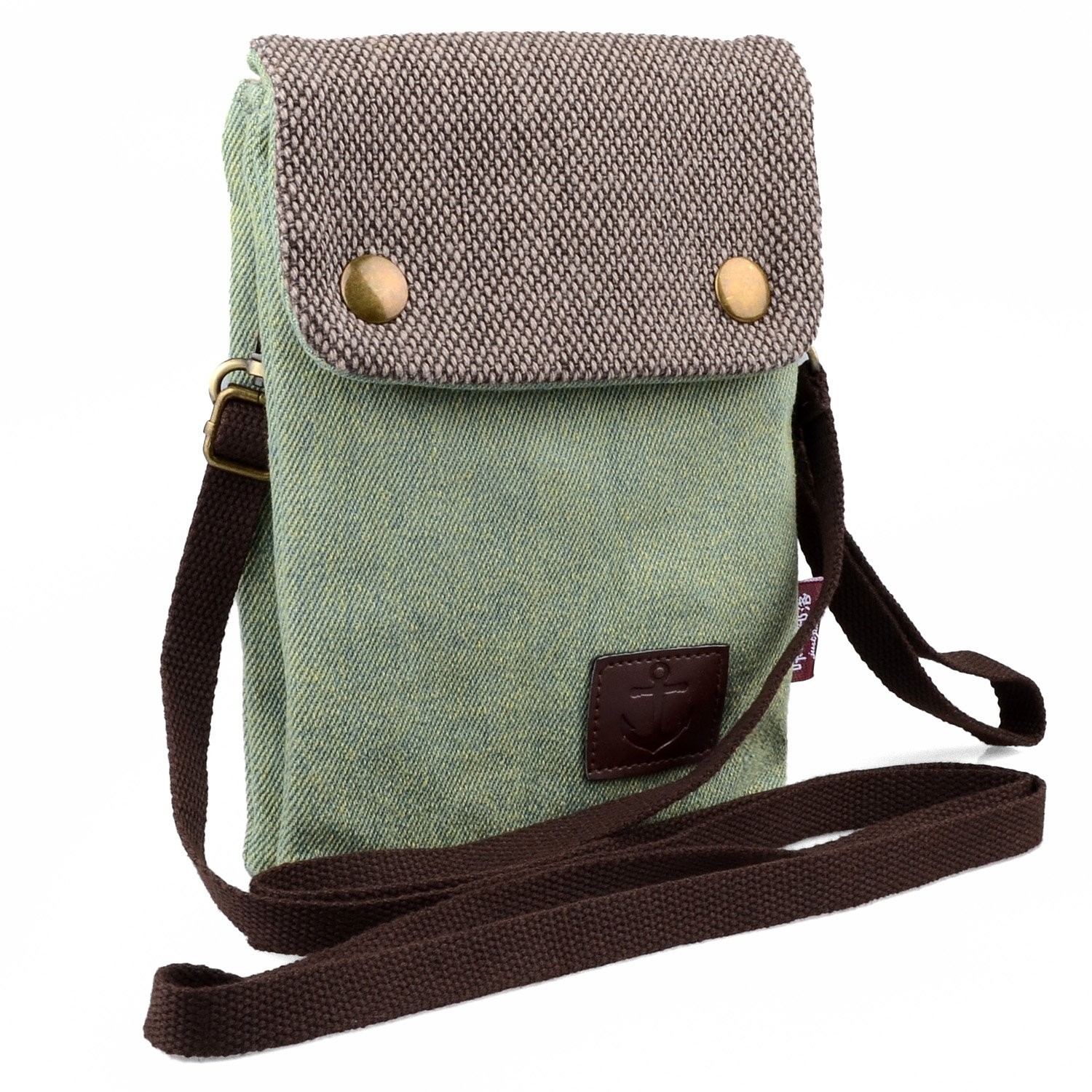 Katloo Nylon Bolso Movil Mujer con Tracolla, Portamoviles Monedero Bolso (m5W)