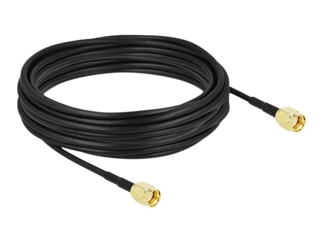 Delock Cavo antenna RP-SMA maschio per RP-SMA maschio LMR/CFD100 10 m 90475