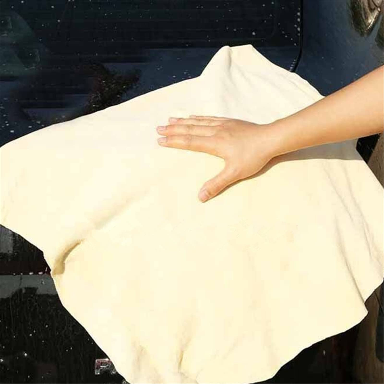 Turnart Pelle di Daino per Auto, Naturale Asciugatura Magica Premium per (k7F)
