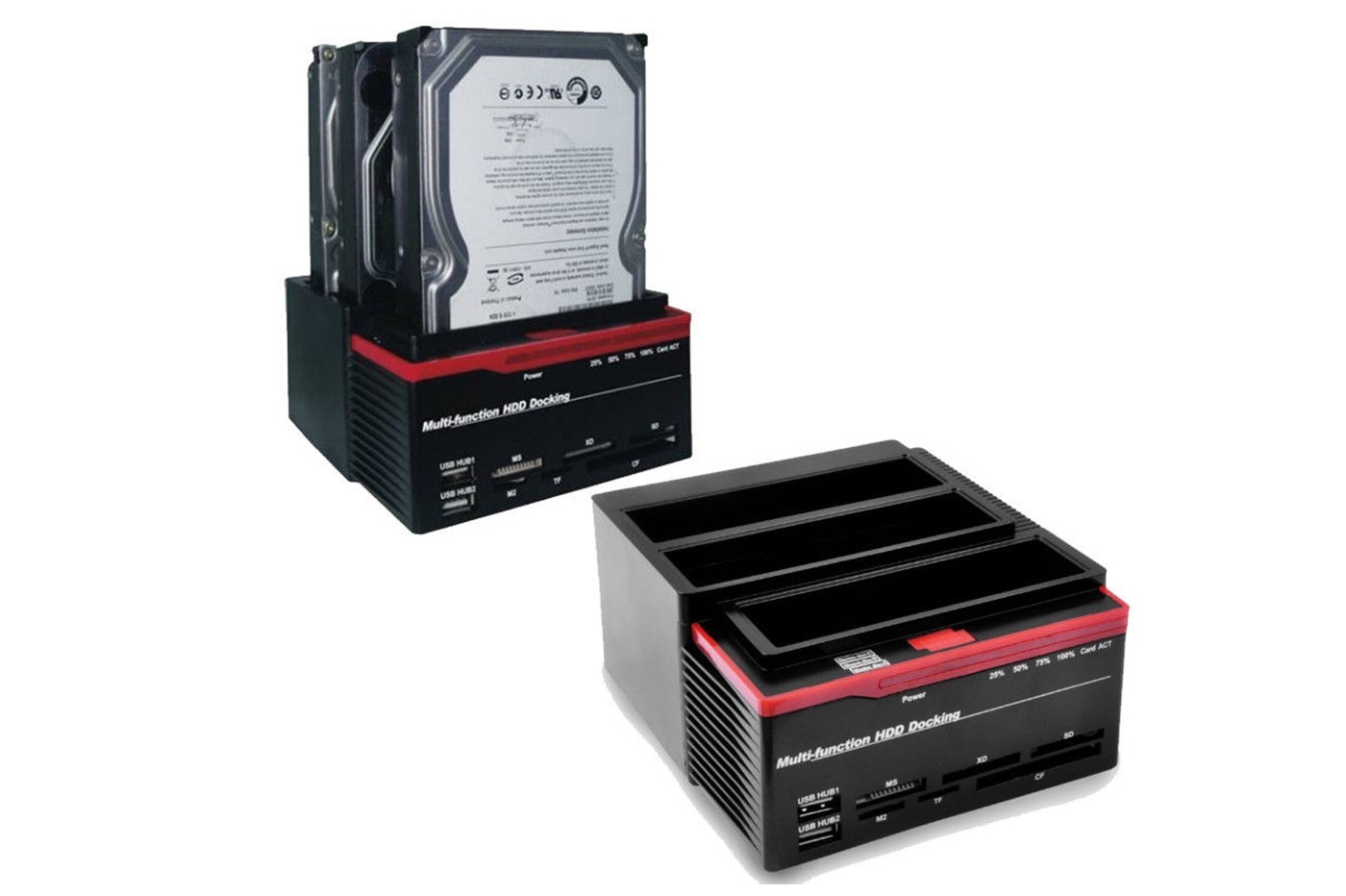 Docking station triplo 3 hard disk hdd usb 2.0 multifunzione card sata ide sata