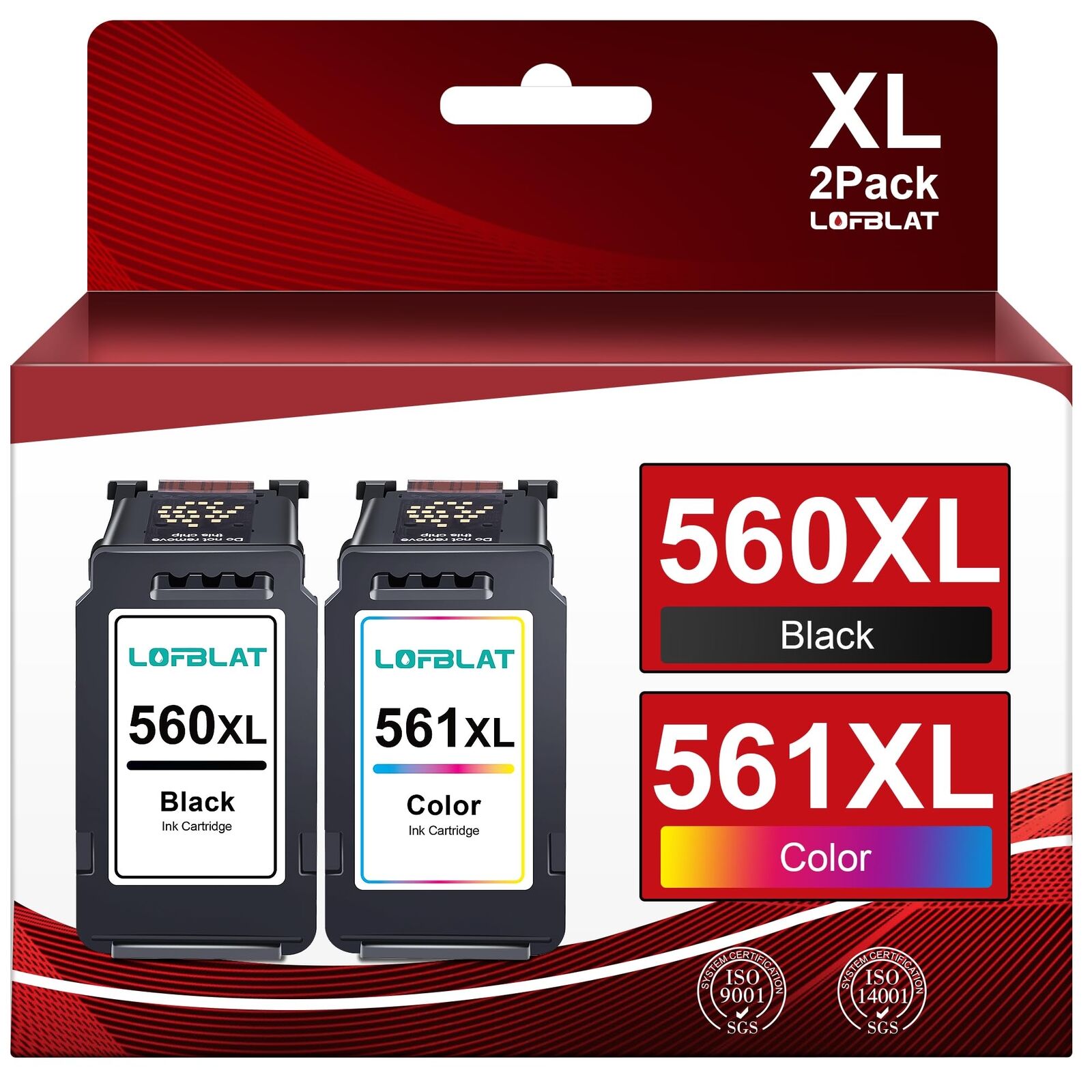 LOFBLAT PG-560XL CL-561XL Cartucce Sostituzione per 560 561 XL per Pixma TS5350