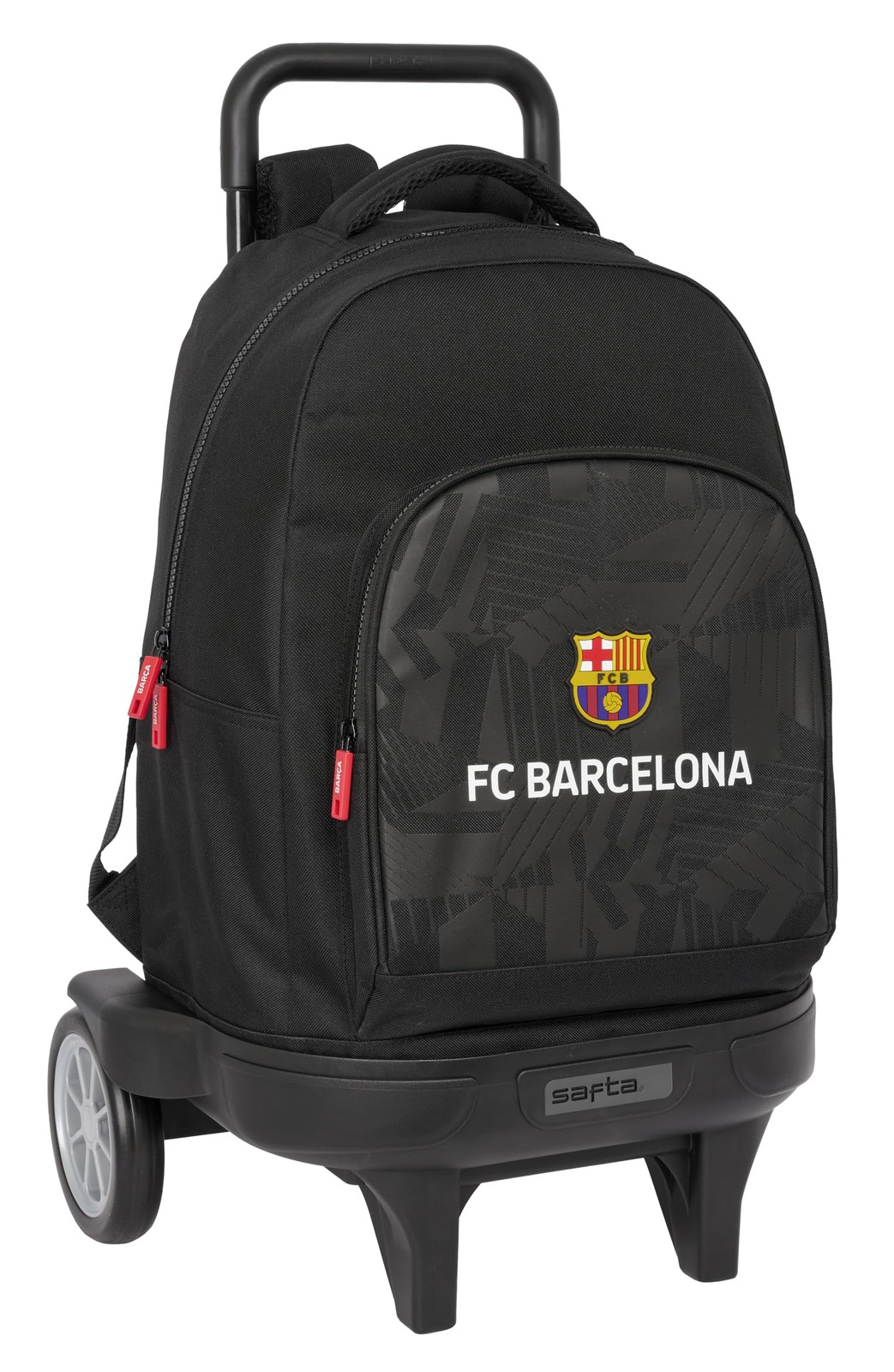 Safta F.C. Barcelona Black - Zaino grande con ruote, Compact Evolution, (Y5r)