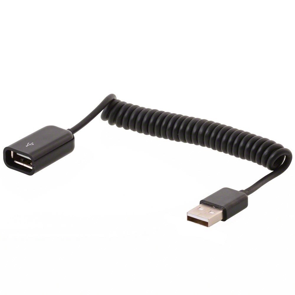 DeLOCK Cable USB 2.0 Type A Coiled Cable (Up To 60 cm) 1 USB 2.0 - Buchse