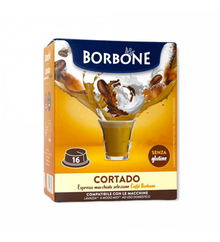 ESPRESSO MACCHIATO CAFFÈ BORBONE CORTADO - 16 CAPSULE COMPATIBILI A MODO MIO