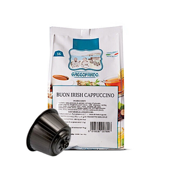 16 CAPSULE GATTOPARDO TODA DOLCE CAPPUCCINO COMPATIBILI CON MACCHINE NESCAFÈ ...