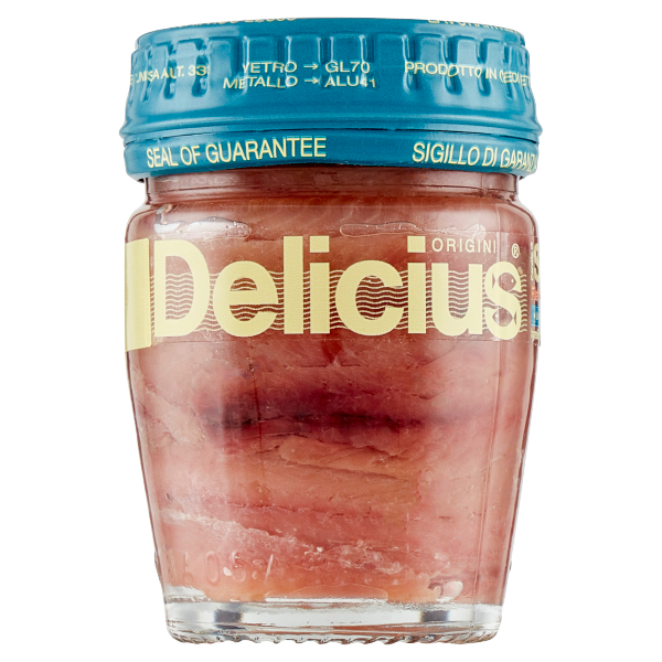 Delicius Canale di Sicilia Filetti di Alici in olio di oliva (46%) 58 g