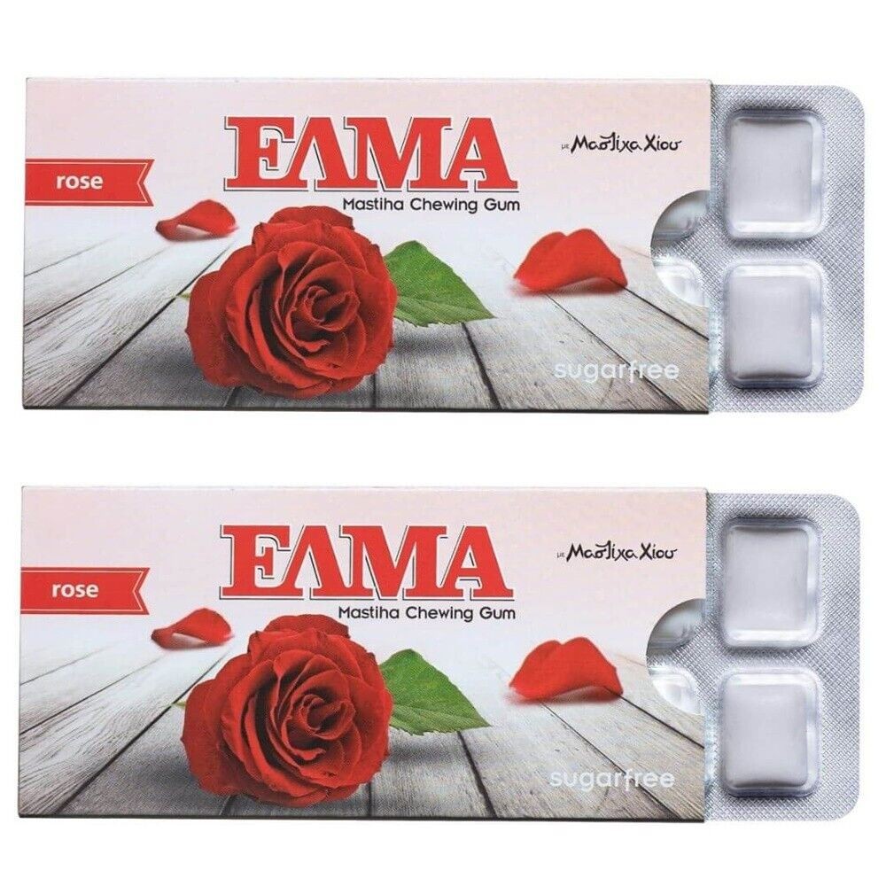 Confezione da 2 x 10 gomme ELMA senza zucchero ROSA gomma da masticare...