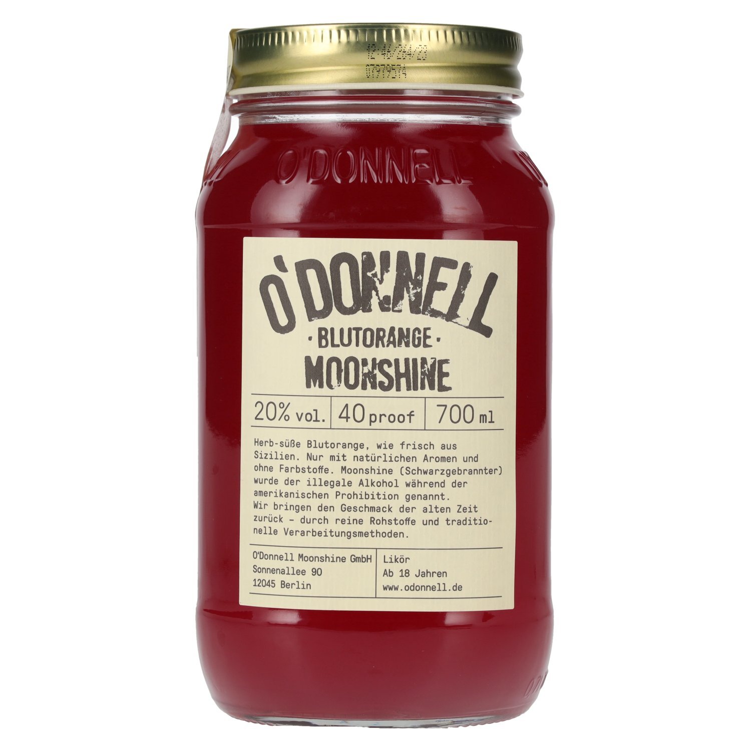 O'Donnell Moonshine BLUTORANGE Likör