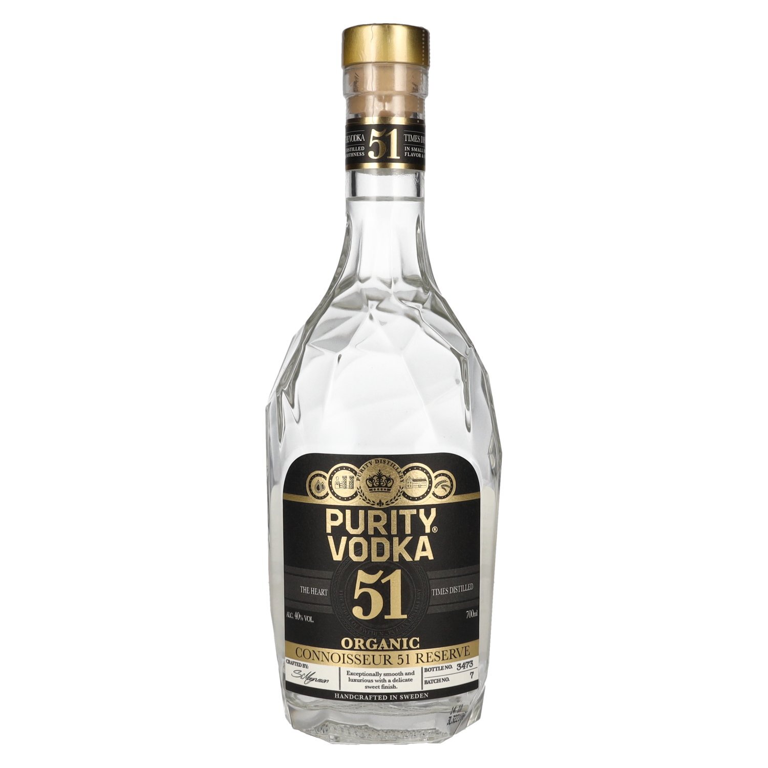 Purity CONNOISSEUR 51 RESERVE Organic Vodka