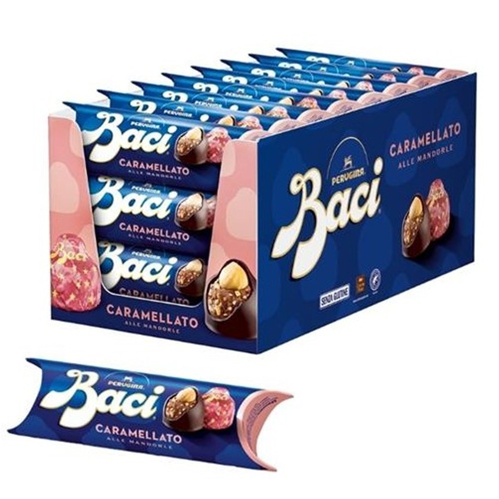BACI PERUGINA CARAMELLATO ALLE MANDORLE ESPOSITORE GR. 37,5 X 21 CONFEZIONI