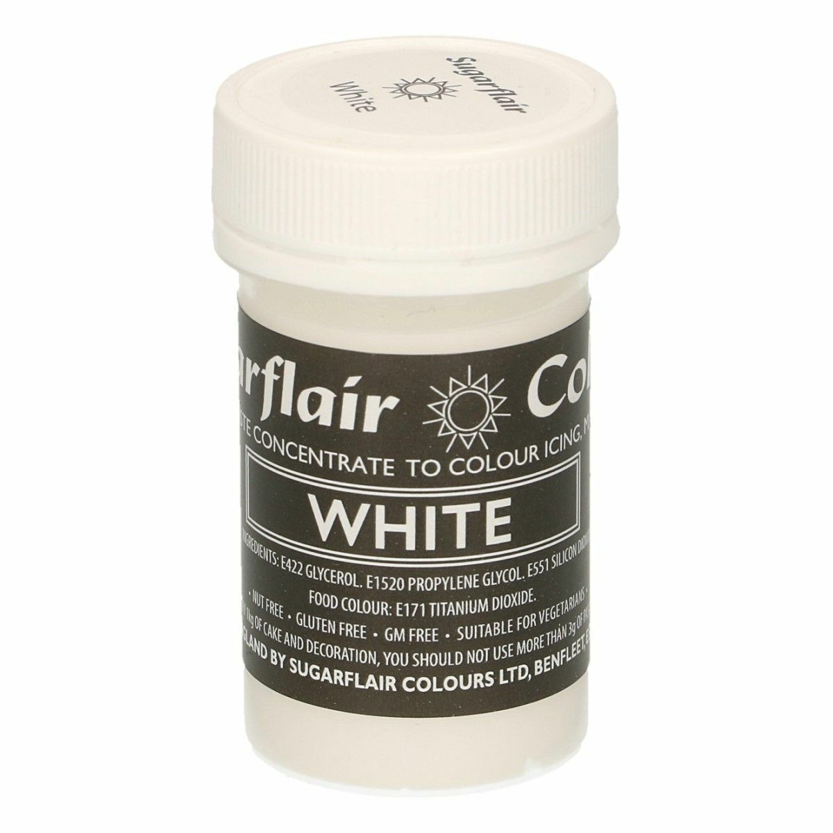 Colorante alimentare in gel Sugarflair BIANCO Coloranti alimentari di qualità