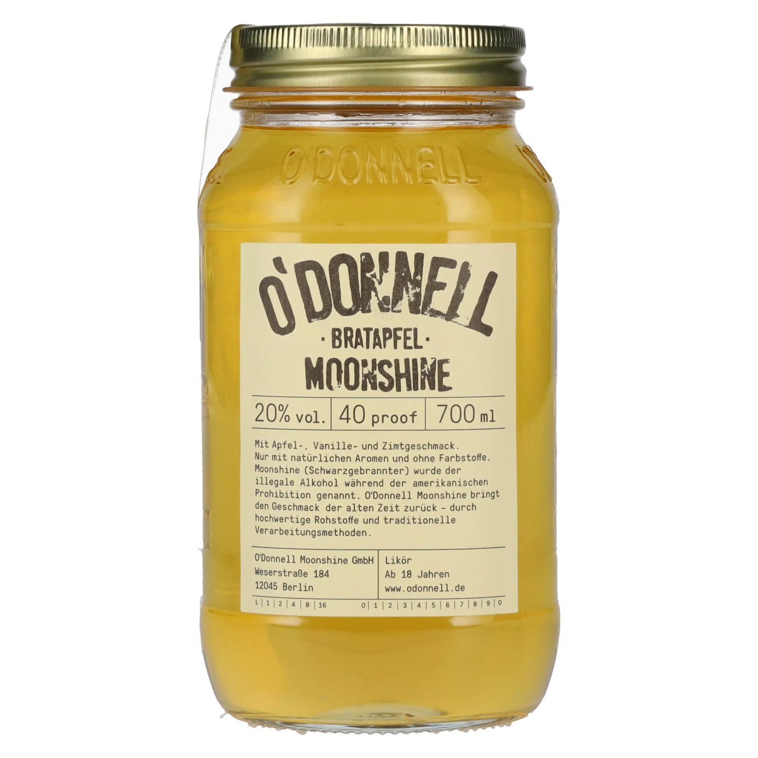 O'Donnell Moonshine BRATAPFEL Likör