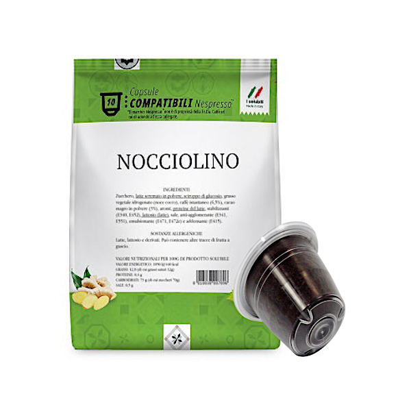N.10 CAPSULE GATTOPARDO NOCCIOLINO (COMPATIBILE NESPRESSO)