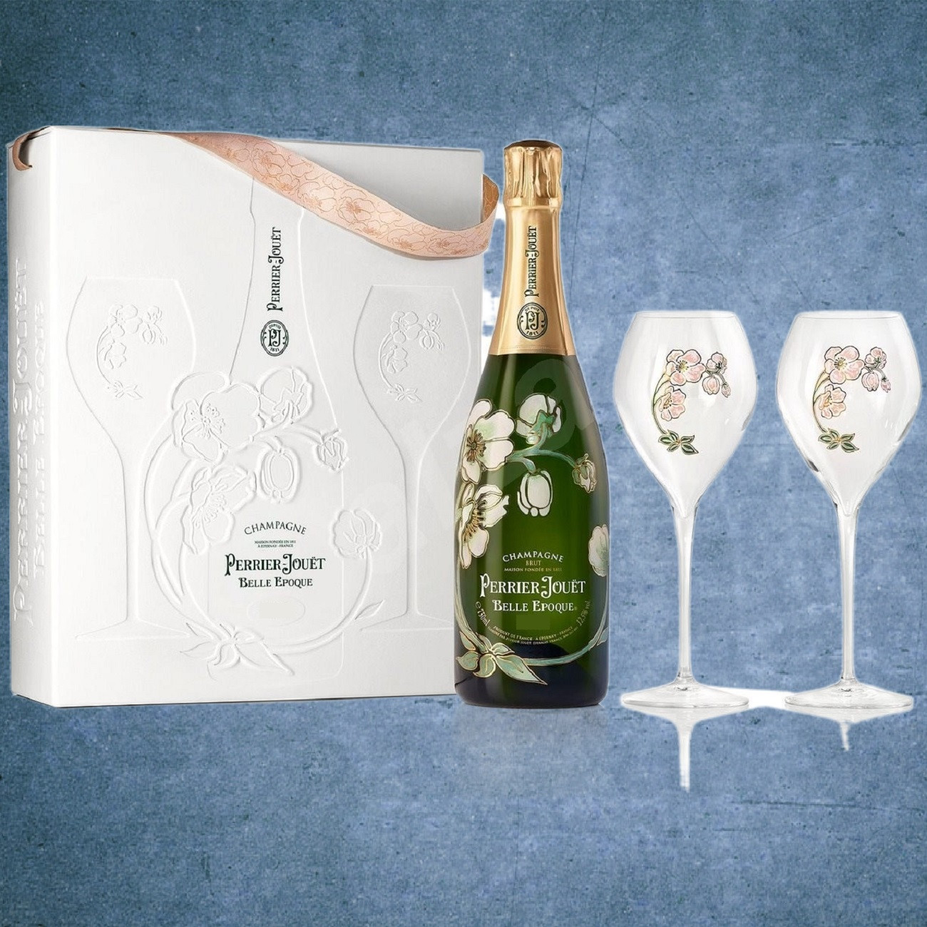 PERRIER JOUET Belle Epoque 2014 con 2 bicchieri - Champagne AOC - 750ml