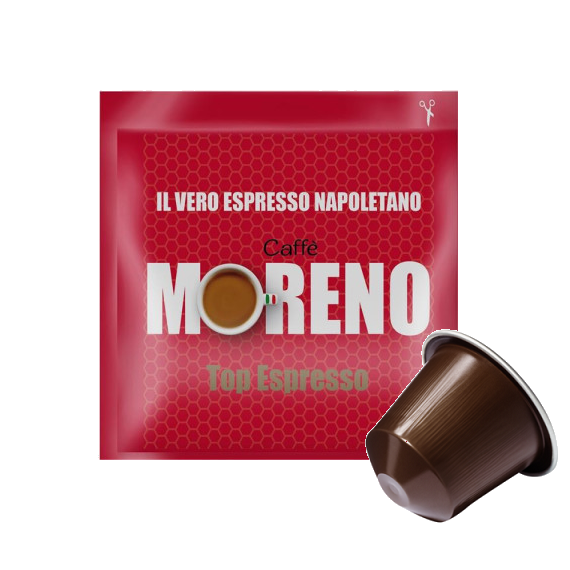 CAFFÈ MORENO - AROMA TOP - Box 100 CAPSULE COMPATIBILI NESPRESSO da 5.2g