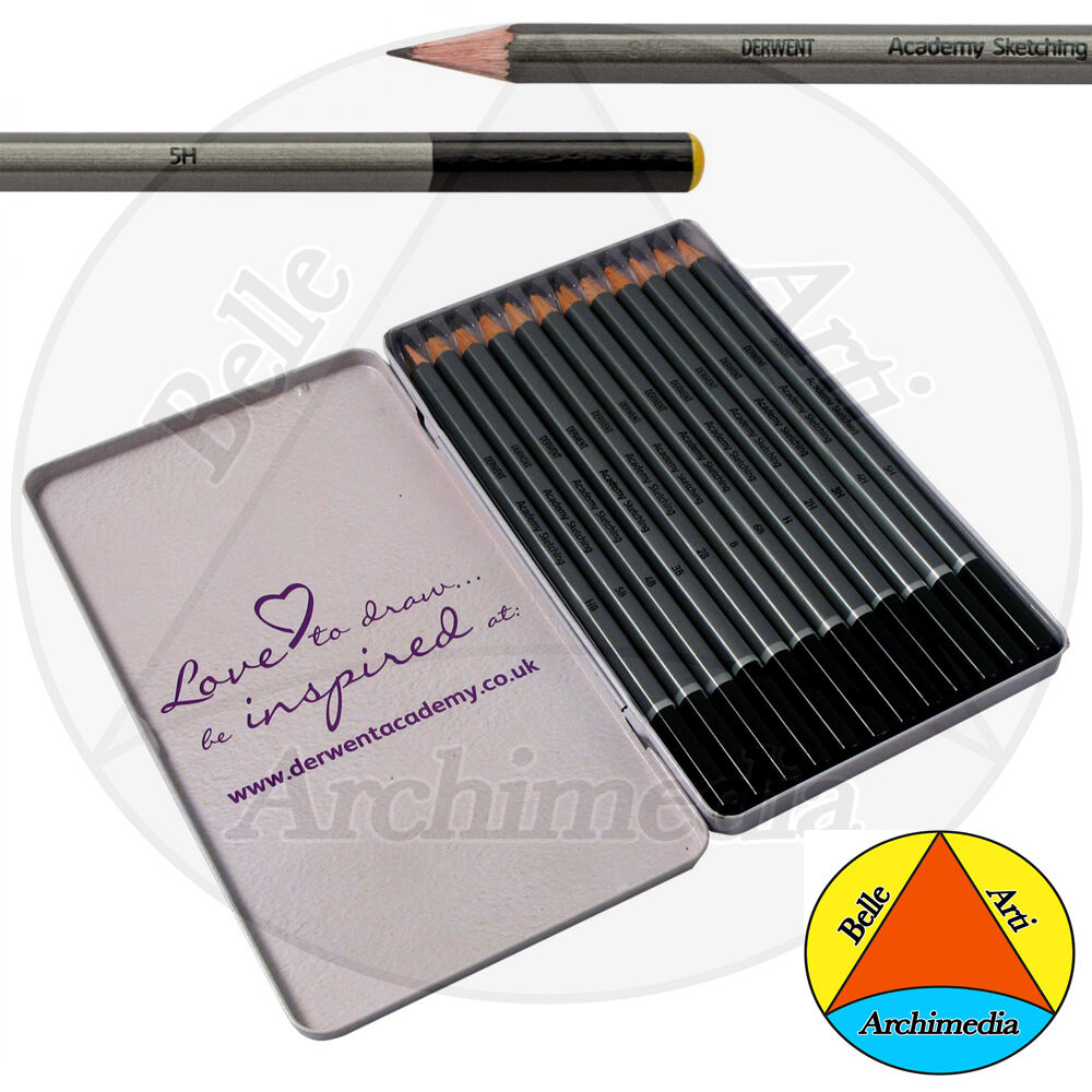 MATITA PENCIL MATITE SCHIZZO DISEGNO SKETCHING DERWENT ACADEMY SET 12 MATITE