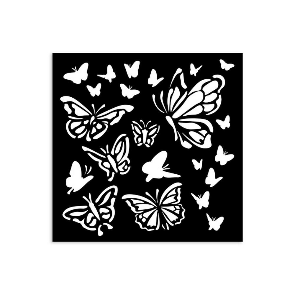 Stencil House of Roses farfalle