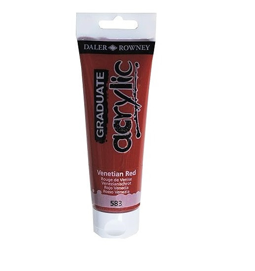 DALER ROWNEY - COLORE ACRILICO FINE GRADUATE VENETIAN RED 120 ML