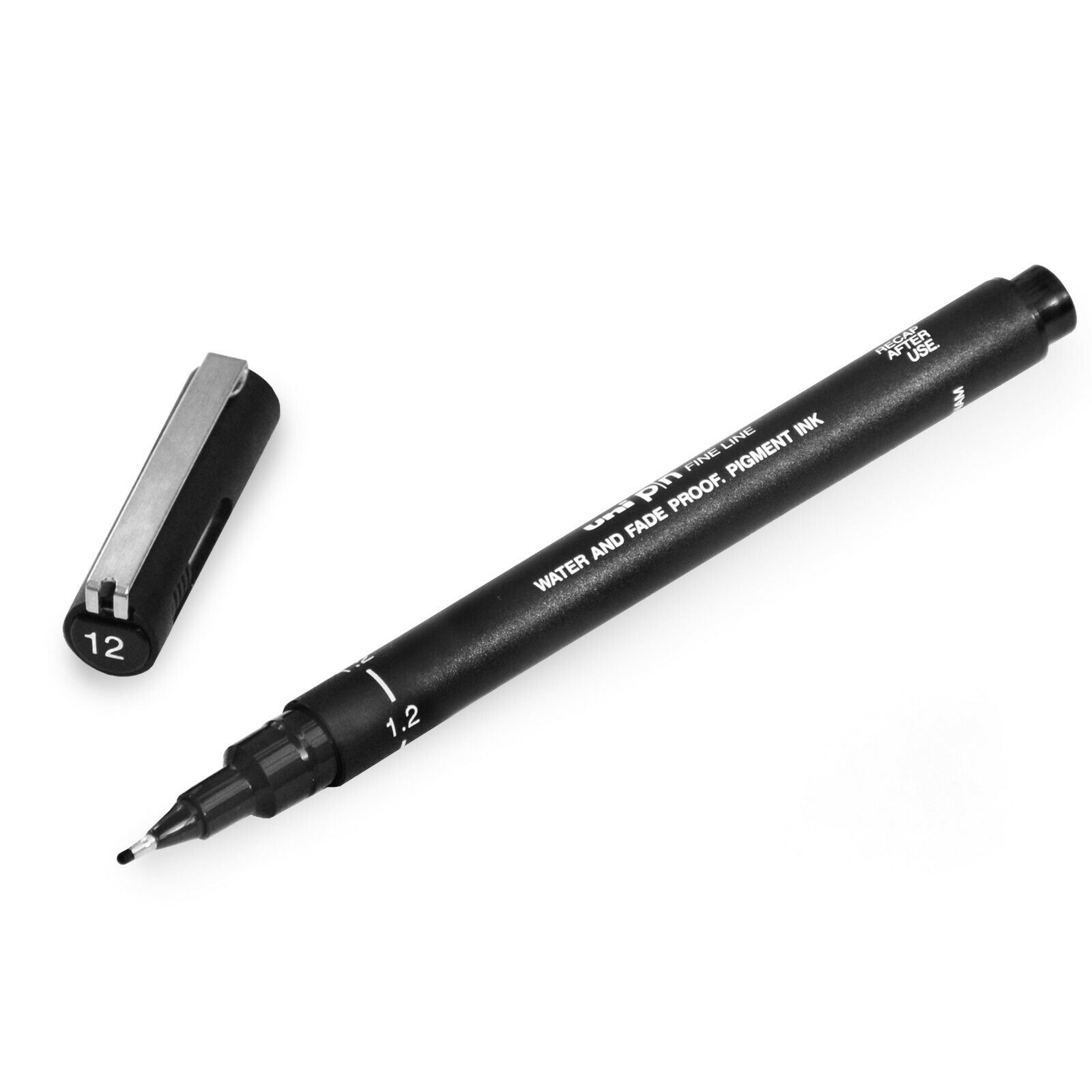 Uni Pin Fineliner Disegno Penna - Inchiostro Nero - 1.2mm Pennino - Singolo