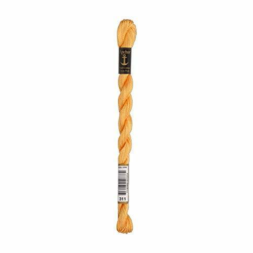 Anchor perl Filo Filo da ricamo, Cotone, 00311 Apricot Hell, apricot hell (U2o)
