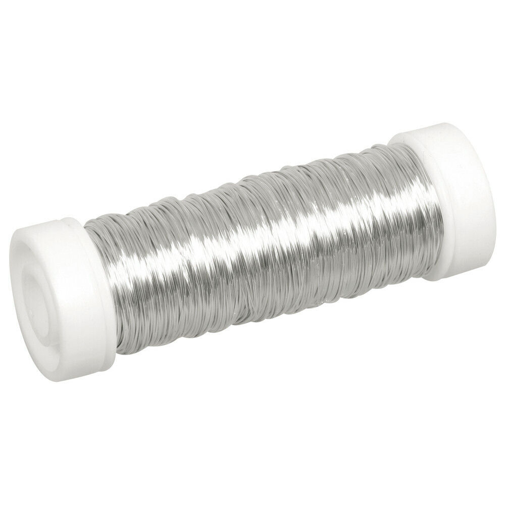 Filo Per Gioielli Da Uncinetto, Bobina 50 M, 0,30 Mm, Argento