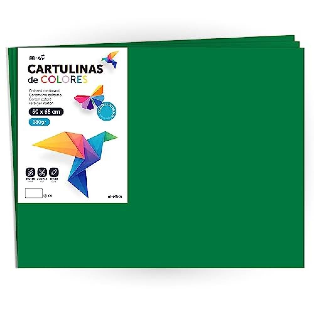 (TG. 125 hojas) Cartulina de Colores, Cartulina Grande 50x65cm Colores Claros e