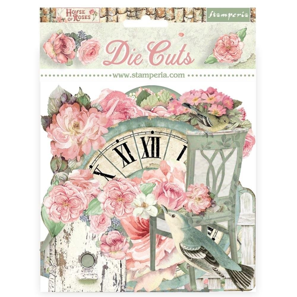 Die cuts House of Roses ritagli per decorazioni Stamperia
