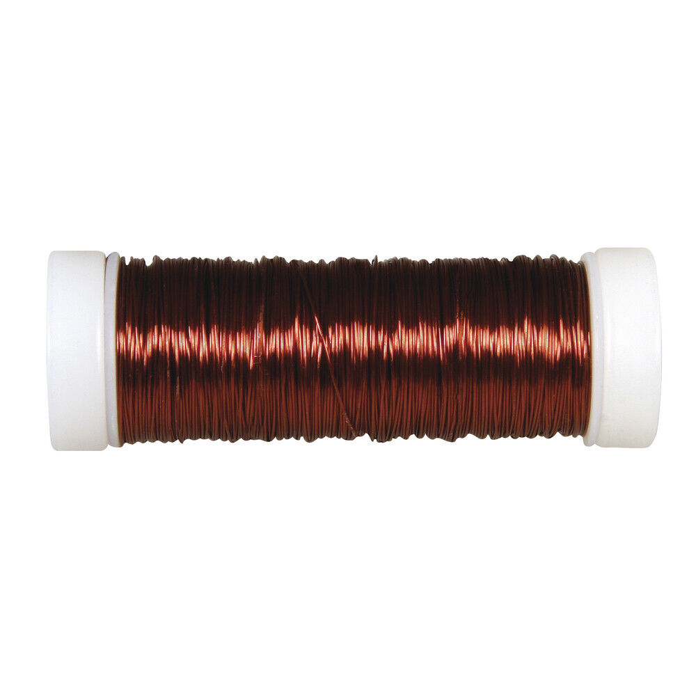 Filo Per Gioielli Da Uncinetto, Marrone Scuro, 0,30 Mm Ø, Bobina 50 M
