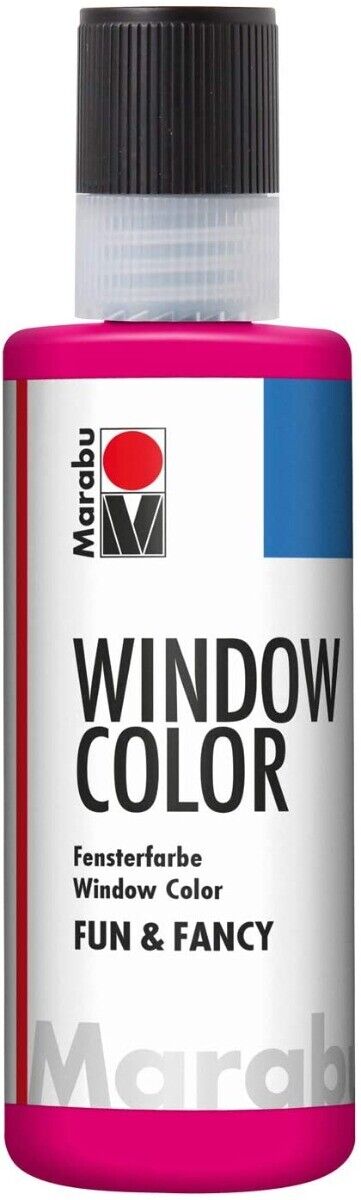 MARABU - "FUN&FANCY" COLORE A BASE D'ACQUA PER VETRI 8OML - COLORE LAMPONE 005
