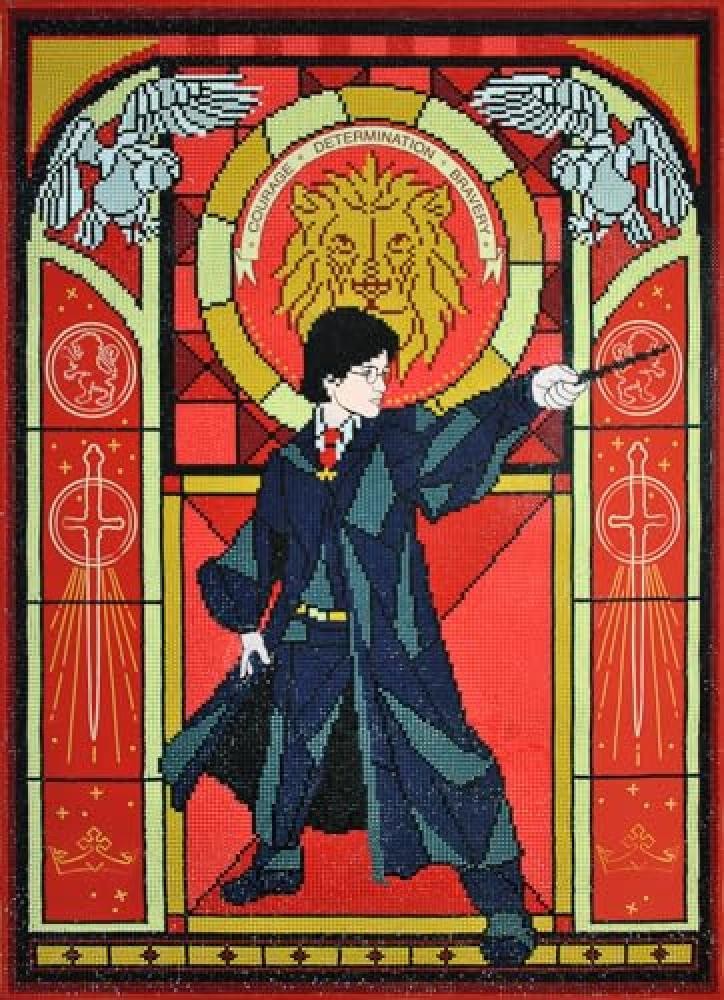 DIAMOND DOTZ CD-238000710 Camelot Harry Stained Glass, circa 52,0 x 72,0 cm, Dia