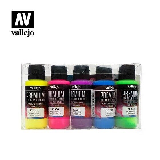 Kit Vallejo PREMIUM RC - 5 colori FLUO  60 ml (62102)