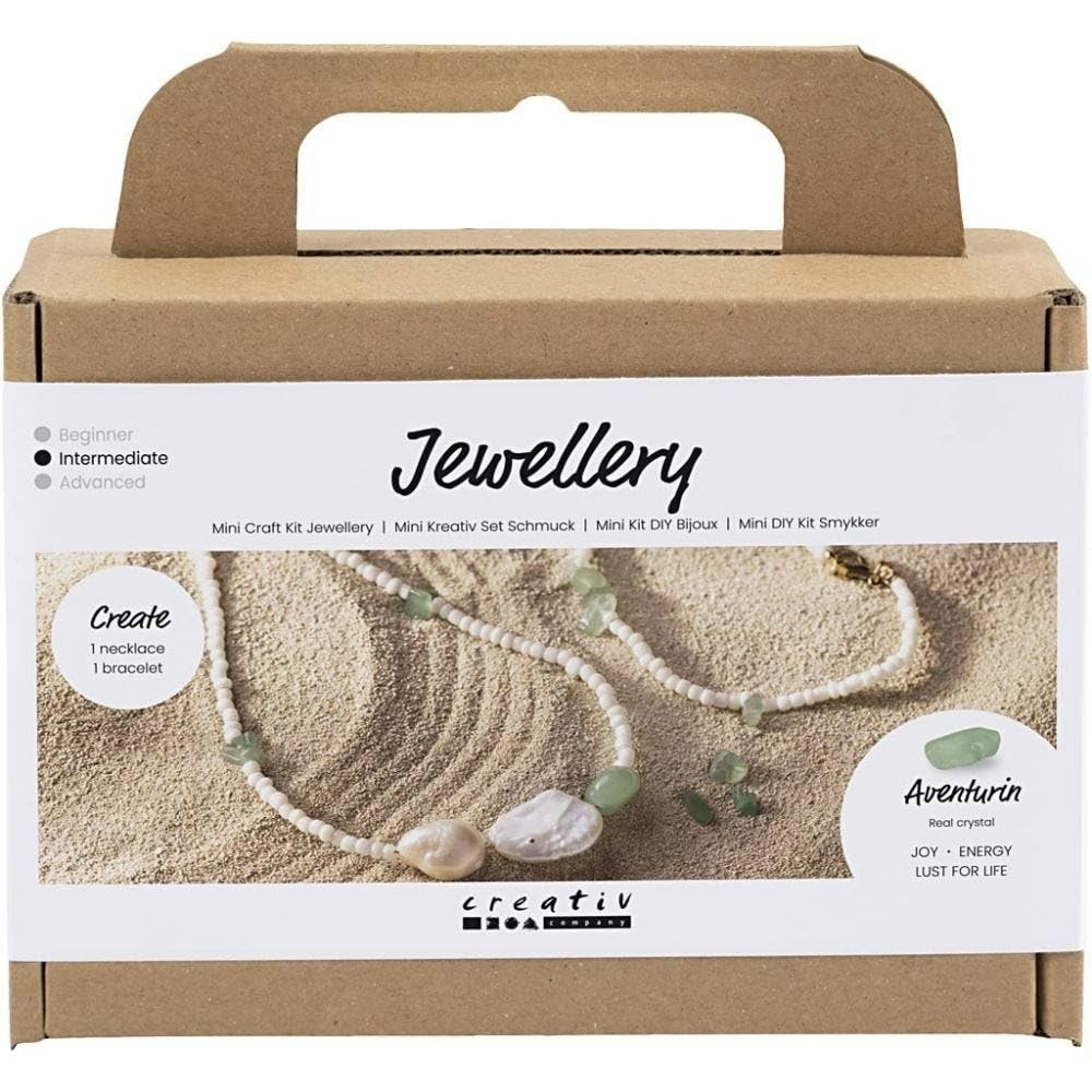 Creativ Company Schmuck-Set - Zum selbst Herstellen von Schmuck mit echten Krist