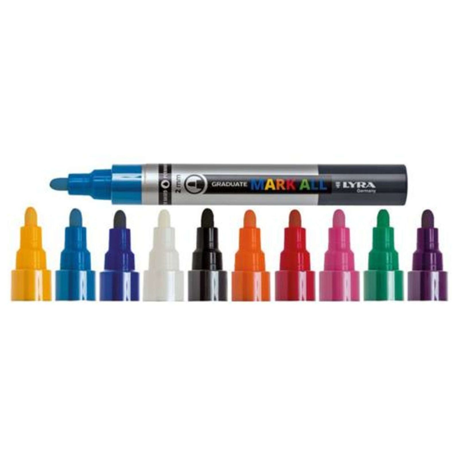 Lyra Mark All Punta Media 2Mm. Colori Assortiti  X12