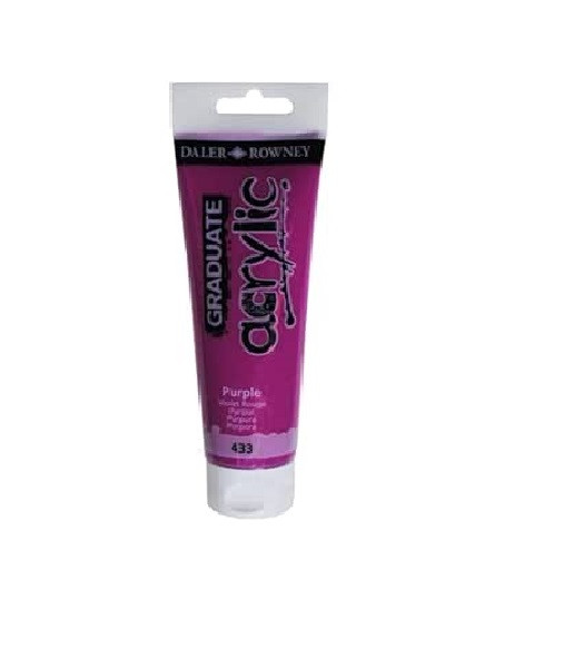 DALER ROWNEY - COLORE ACRILICO FINE GRADUATE PURPLE 120 ML