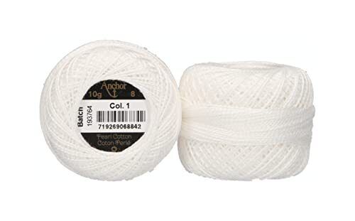 ANCHOR Filato di Perle 8, Spessore: 8, Presentazione: 10G, Lunghezza: 82M (s4G)