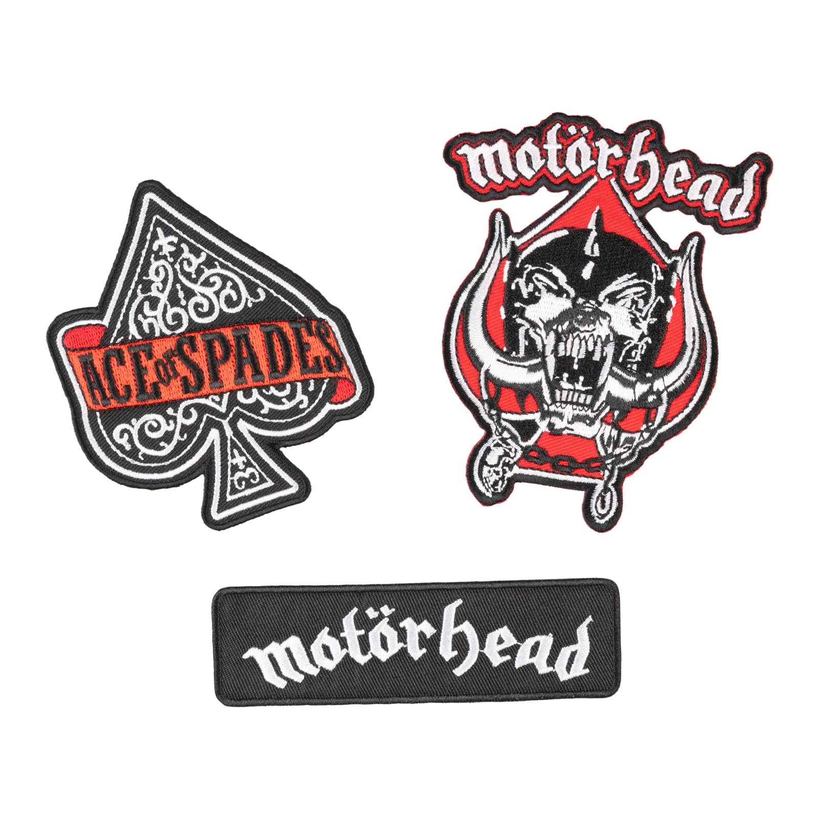 Grupo Erik Set of 3 Patches - Motorhead   Iron On Patches, Sew On Patches, Band