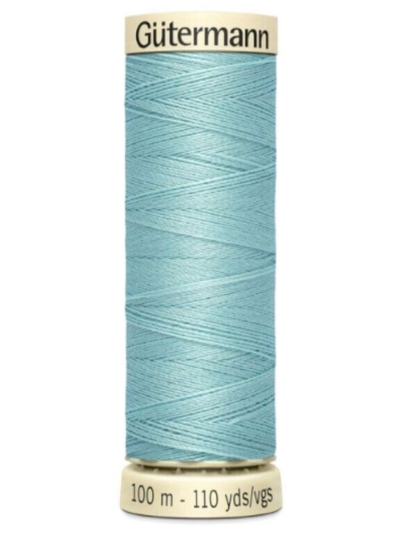 GUTERMANN - 100mt - FILO PER CUCITO 100% POLIESTERE - COLORE CELESTE CASCATA 331