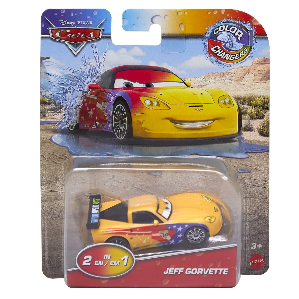 Disney Cars 2024 Kleurwisselaars Jeff Gorvette
