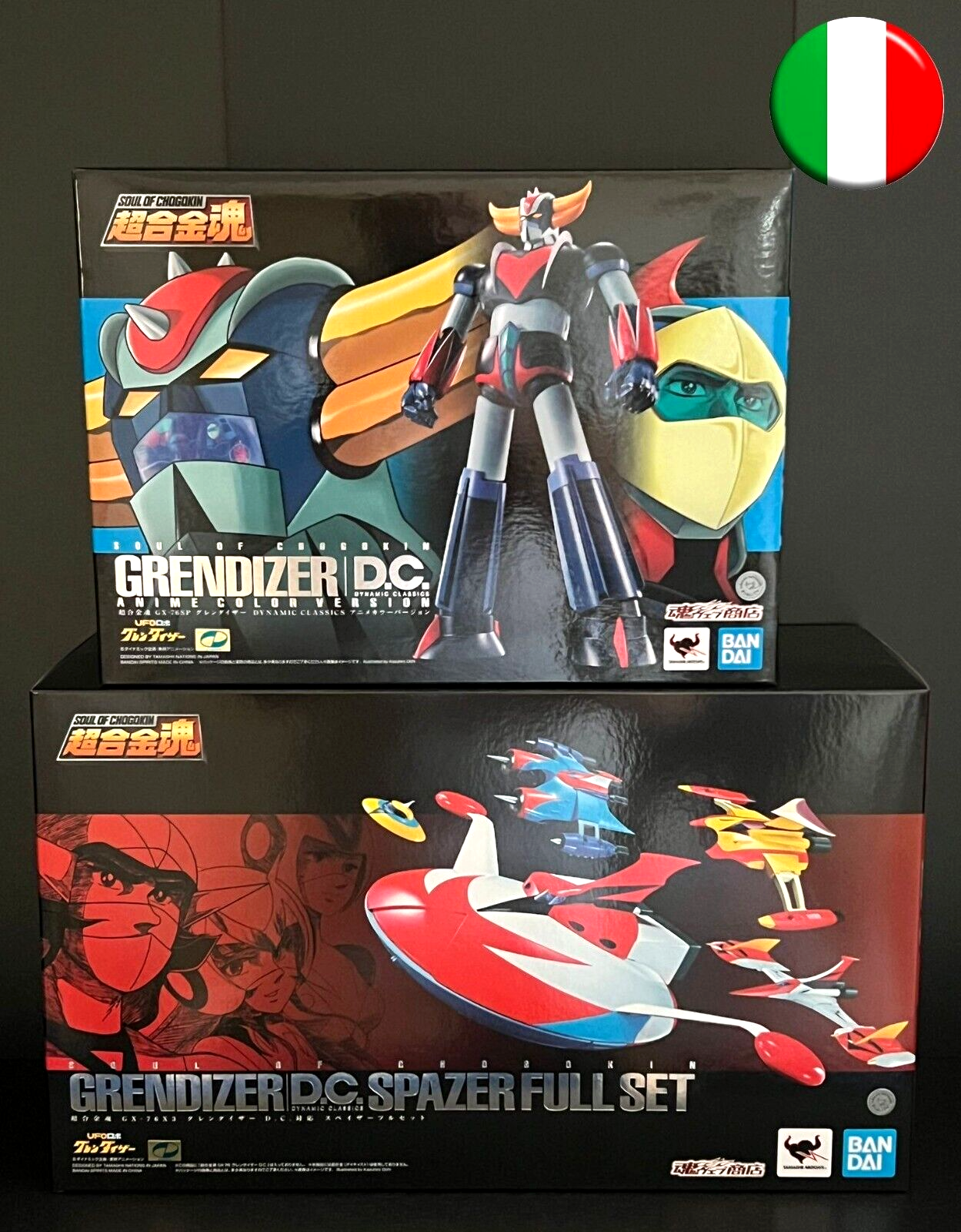 IN ITALY! BANDAI SOUL OF CHOGOKIN GX-76SP + GX-76X3 GOLDRAKE SET GOLDORAK JAPAN