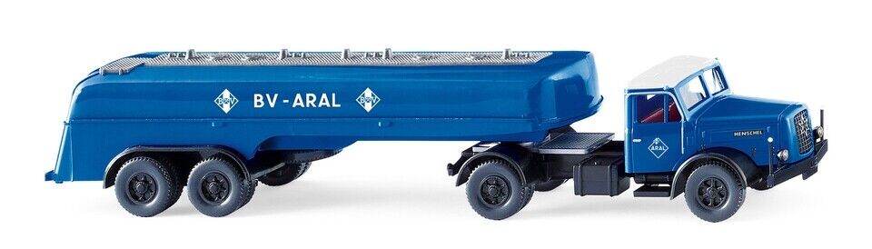 WIKING, HENSCHEL 4x2 con serbatoio 2 assi BV-ARAL, 1/87,  WIK080697