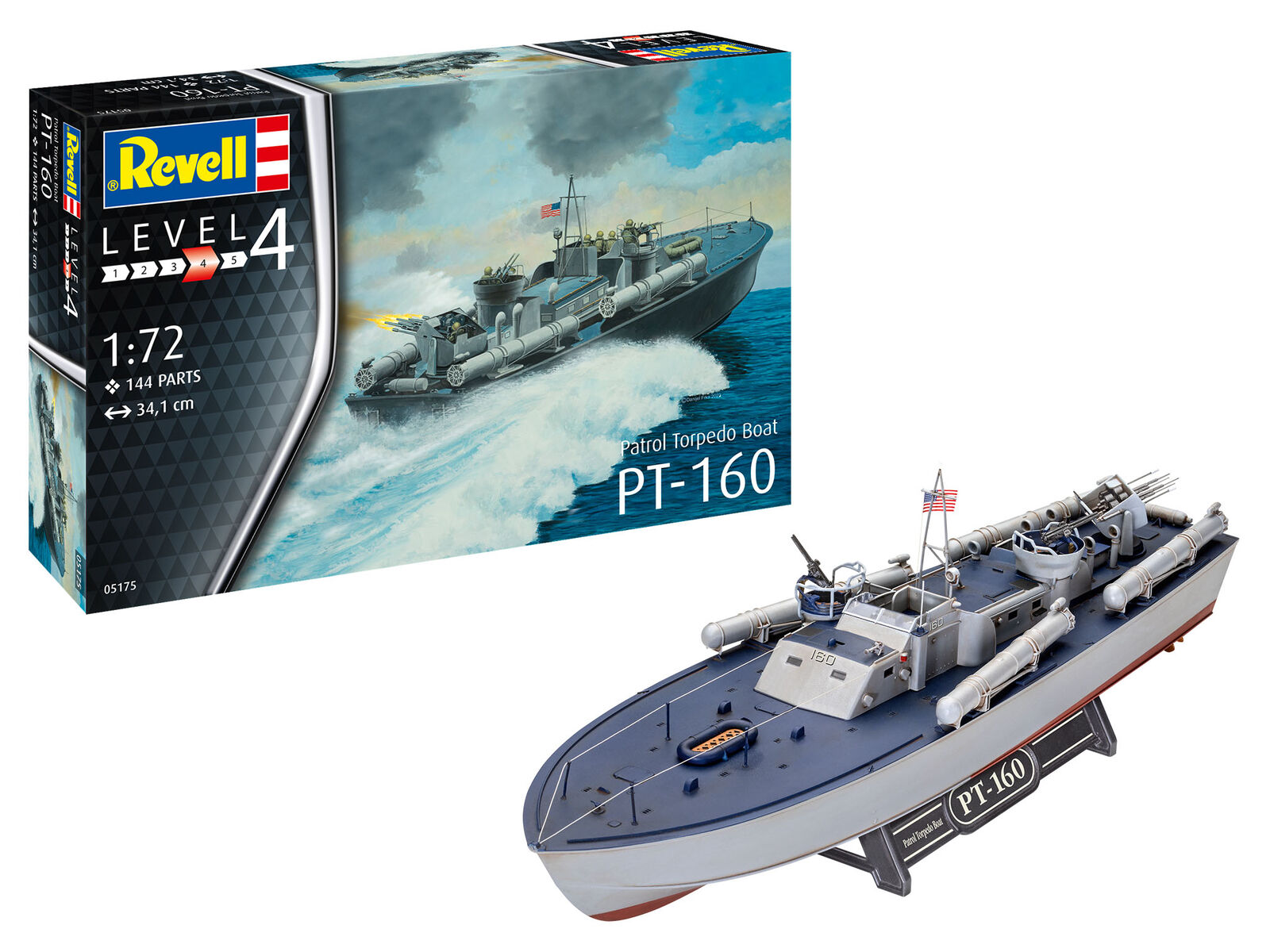 Patrol Torpedo Boat PT-160 1:72 Plastic Model Kit REVELL