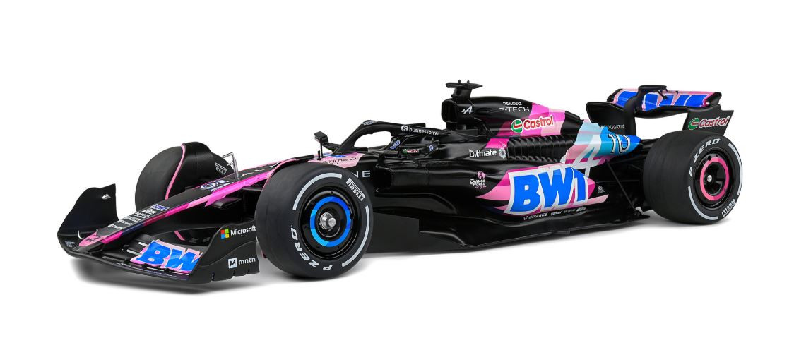 SOLIDO, ALPINE A524 Presentazione 2024 rosa Pierre GASLY, 1/18,  SOL1811004