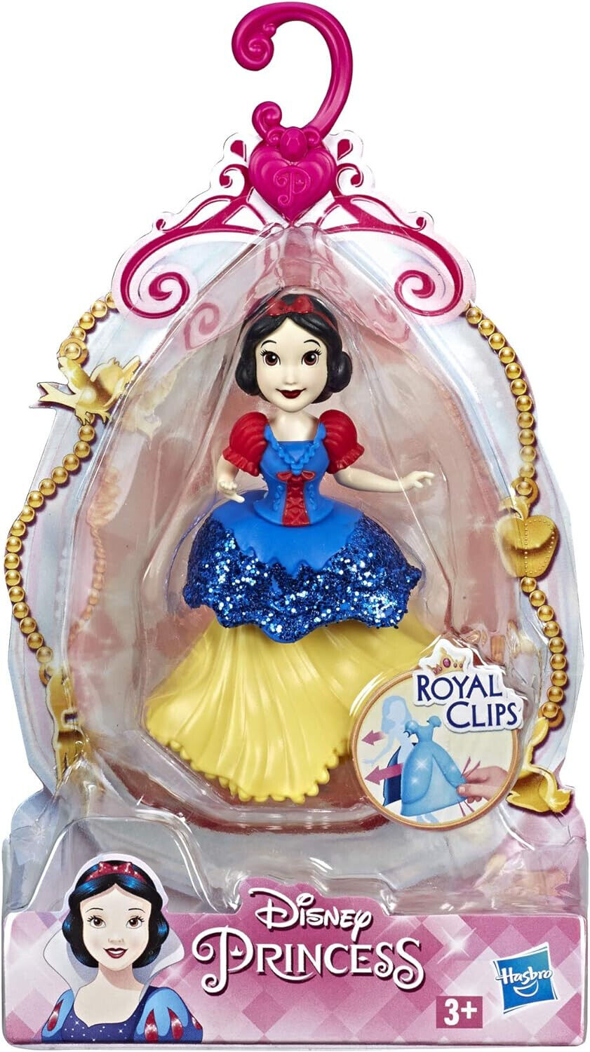 Hasbro Disney Princess SD Biancaneve Bambola Royal Clips