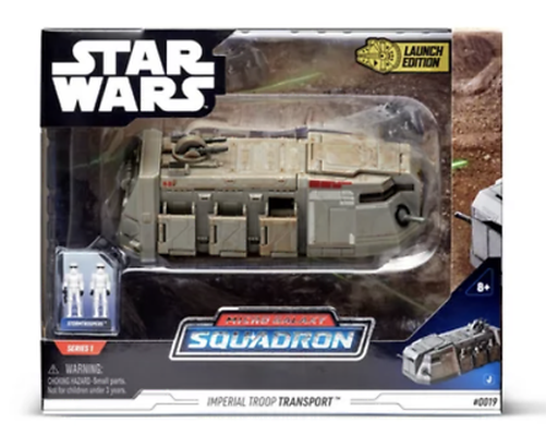 Disney Star Wars Micro Galaxy Squadron Trasporto Classe Imperial Troop Nuovo Con