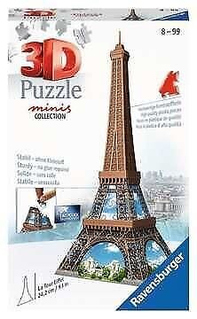 Ravensburger Mini Eiffel Tower Puzzle 3D 54 Pz Edifici 12536-Ravensburger