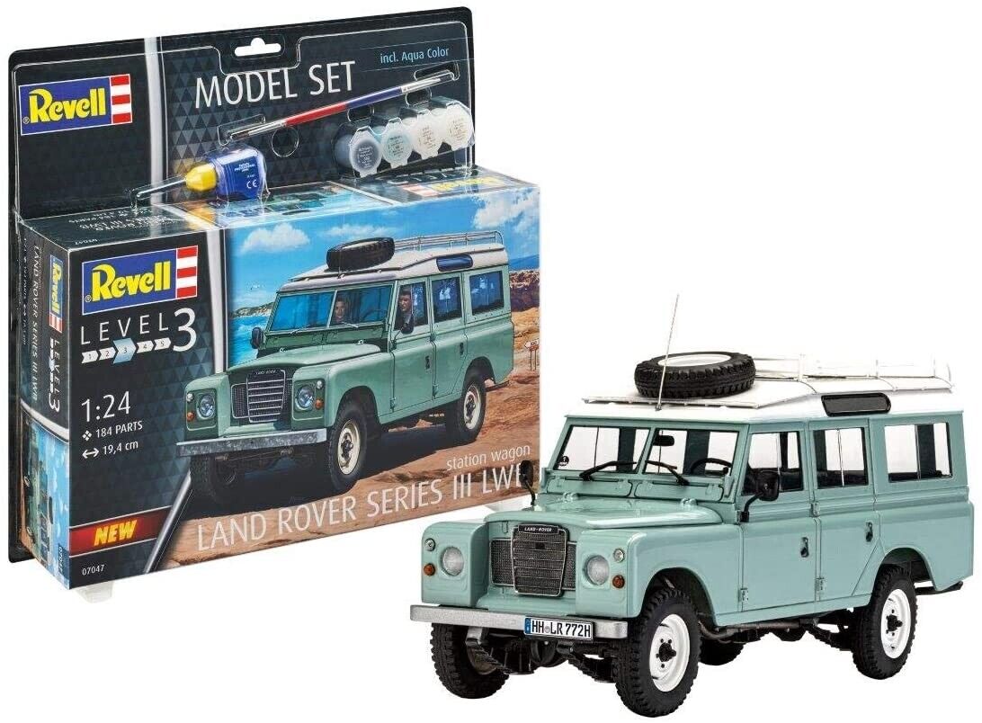 REVELL, Set modellino LAND ROVER SERIE III con verniciatura da montare, 1/24,...